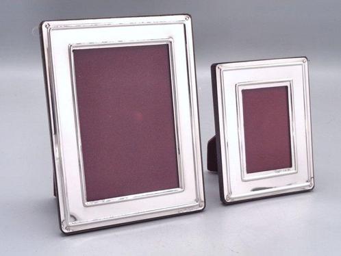 PG-Miani Argenteria - Fotolijst (2) - Zilver - gladde 6x9 en, Antiek en Kunst, Antiek | Goud en Zilver