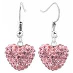 Fako Bijoux - Oorbellen - Disco Dots - Hanger - Hart - Roze, Sieraden, Tassen en Uiterlijk, Oorbellen, Verzenden, Nieuw