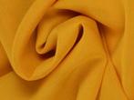 50 meter chiffon stof - Okergeel - 150cm breed, 120 cm of meer, Geel, Ophalen of Verzenden, Polyester