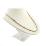 Bicolor gouden koningsketting, Ophalen of Verzenden, Gebruikt, Overige kleuren, Goud