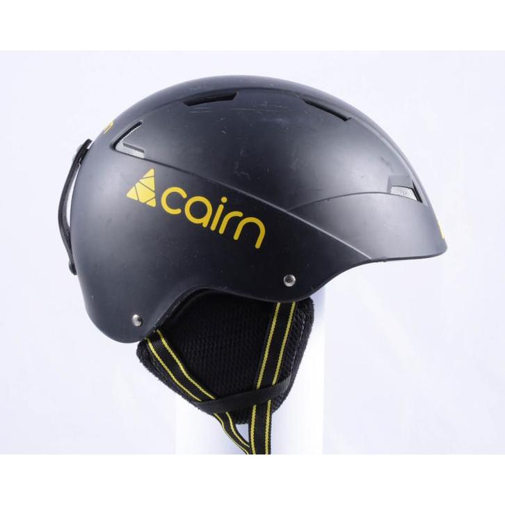 59 60 skihelm/snowboardhelm CAIRN LOC-ACTIVE, Matte black/ye, Sport en Fitness, Skiën en Langlaufen, Skiën, Ski's, Gebruikt, Overige merken