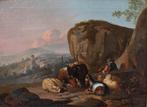 Nicolaes Berchem (1620-1683), Cerchia di - Scena con armenti, Antiek en Kunst, Kunst | Schilderijen | Klassiek
