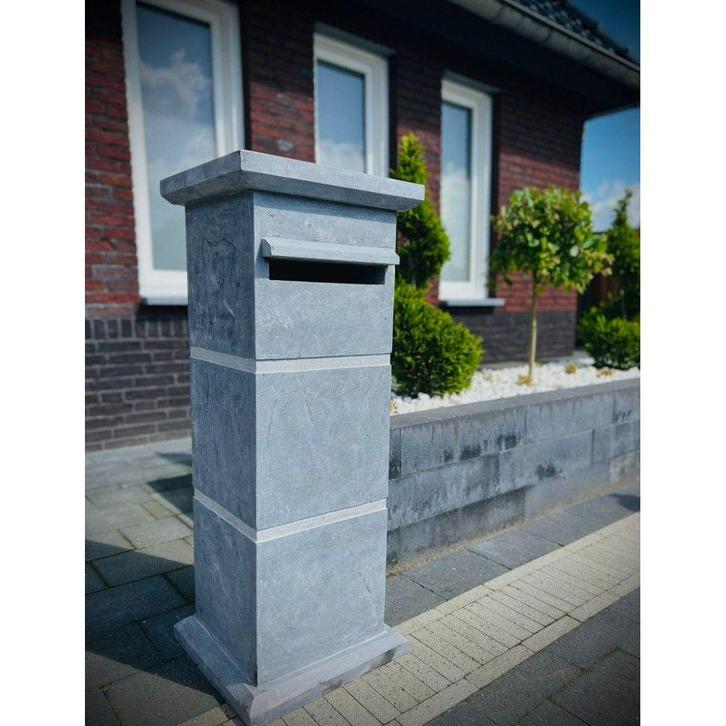 Basic 002 natuursteen brievenbus, Tuin en Terras, Brievenbussen, Nieuw, Verzenden
