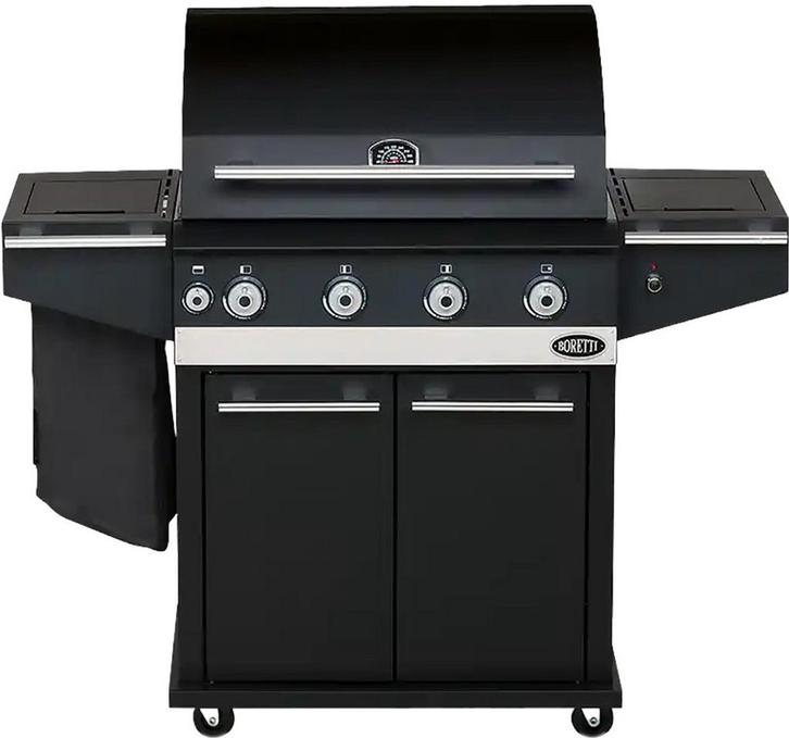 Boretti - Ibrido Gasbarbecue - Hybride: geschikt voor gas &, Tuin en Terras, Houtskoolbarbecues, Verzenden