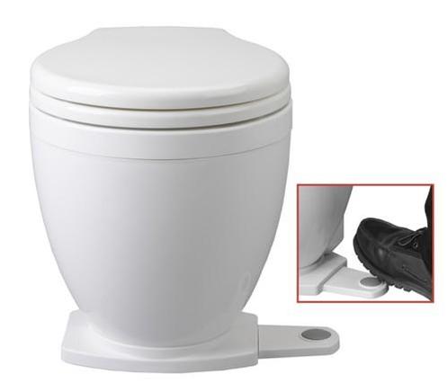 Jabsco Lite Flush Elektrisch Toilet 24V met Voetschakelaar, Watersport en Boten, Bootonderdelen, Nieuw, Zeilboot of Motorboot