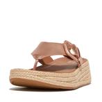 -30% FitFlop  FitFlop F-mode espadrille adj. leather flatfor, Kleding | Dames, Schoenen, Slippers, Verzenden, Nieuw, Roze