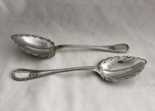 Opdienlepel (2) - .800 zilver - Kaviaar dienlepels, Antiek en Kunst, Kunst | Designobjecten