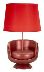 TAFELLAMP MIDCENTURY ROOD CM Ø 26X43, Huis en Inrichting, Ophalen of Verzenden, Nieuw