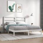 vidaXL Bedframe massief hout wit 120x190 cm, Huis en Inrichting, Slaapkamer | Bedden, Verzenden, Wit, Nieuw, 190 cm of minder