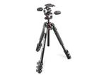 Manfrotto MK190XPRO4-3W Alu Kit Incl. MH-XPRO3W, Nieuw, 150 tot 175 cm, Met balhoofd, Ophalen of Verzenden