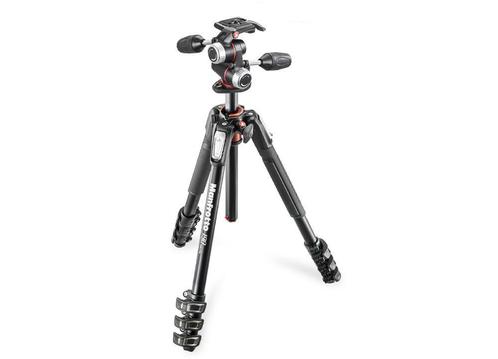 Manfrotto MK190XPRO4-3W Alu Kit Incl. MH-XPRO3W, Audio, Tv en Foto, Fotografie | Statieven en Balhoofden, Driepoot, Nieuw, 150 tot 175 cm