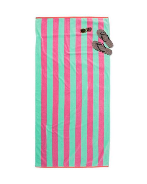 HEMA Strandlaken 90x180cm strepen met flap, Huis en Inrichting, Badkamer | Badtextiel en Accessoires, Nieuw, Verzenden