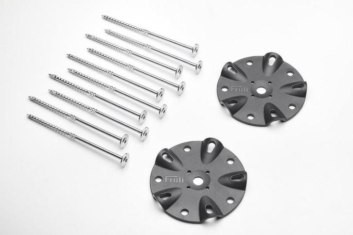 Froli Ankerplaten Set 140mm, Caravans en Kamperen, Tentaccessoires, Ophalen of Verzenden