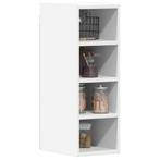 vidaXL Hangkast Riga 20x29,5x60 cm bewerkt hout wit, Huis en Inrichting, Keuken | Keukenelementen, Verzenden, Nieuw, Wit