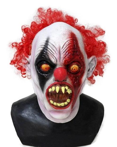 Horror Clown masker Scar, Hobby en Vrije tijd, Feestartikelen, Nieuw, Verzenden