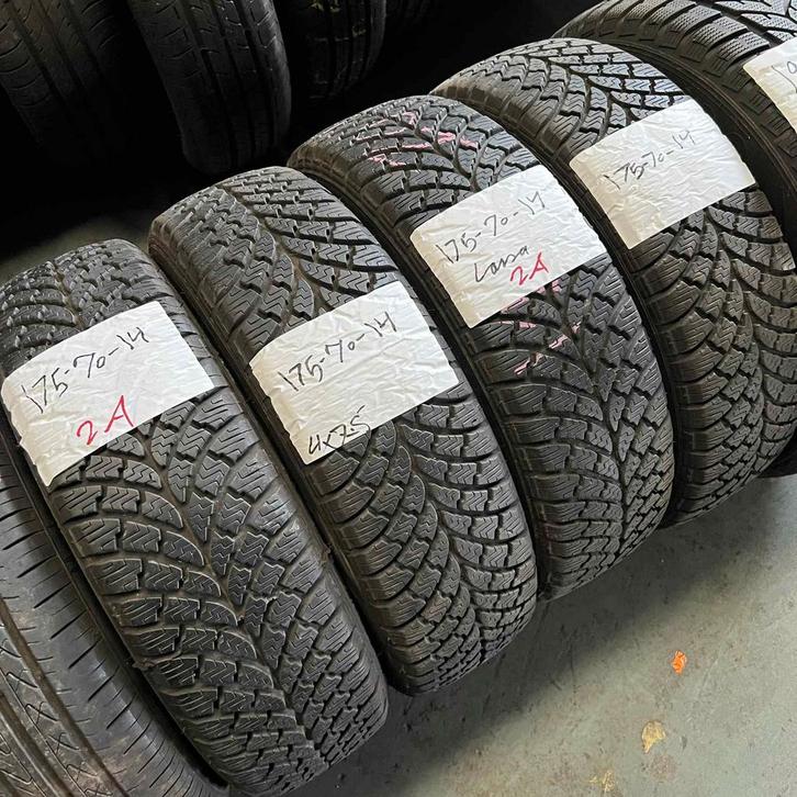 4 x Lassa 175-70-14 Winterbanden 7,5mm, Auto-onderdelen, Banden en Velgen, 14 inch, Winterbanden, 175 mm, Personenwagen, Gebruikt