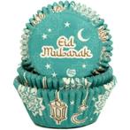 Cupcake Vormpjes HoM Eid Mubarak 50x33mm. 48st., Verzenden, Nieuw