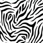 Plakfolie, plakplastic zebra (wit/zwart), Nieuw