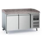 Ecofrost Pizzawerkbank | 390L | 2 Deuren | Geforceerd | Wiel, Witgoed en Apparatuur, Koelkasten en IJskasten, Ophalen of Verzenden