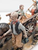 Capodimonte - E. Cavazzin - sculptuur, Famiglia contadina -
