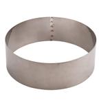 Taartring RVS Ø22x5cm, Hobby en Vrije tijd, Taarten en Cupcakes maken, Verzenden, Nieuw