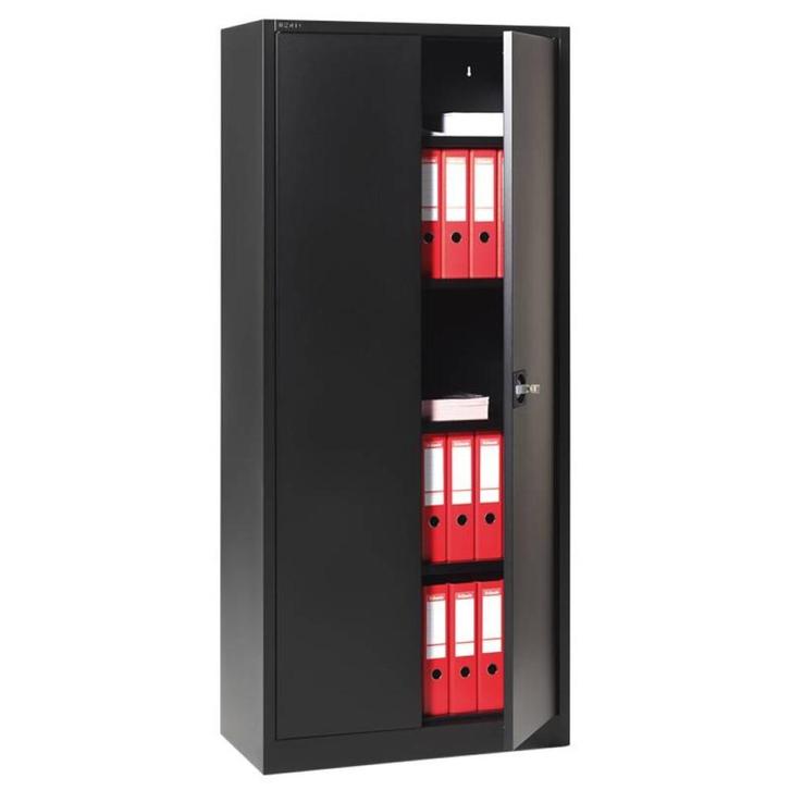 -18% Hoge Metalen Draaideurkast 80x180 - Zwart, Zakelijke goederen, Kantoor en Winkelinrichting | Kantoormeubilair en Inrichting