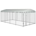 vidaXL Hondenkennel voor buiten met dak 7,6x3,8x2,3 m, Dieren en Toebehoren, Verzenden, Nieuw