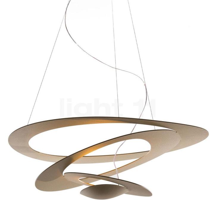 Artemide Pirce Sospensione LED, goud - 3.000 K - ø¸97 cm -, Huis en Inrichting, Lampen | Hanglampen, Nieuw, Verzenden