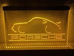 Porsche neon bord lamp LED  verlichting reclame lichtbak #2, Verzamelen, Verzenden, Nieuw