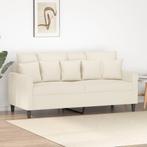 Creme Bank 2-zits 140cm - OP = OP! Stijlvolle Retourdeal, 150 tot 200 cm, 75 tot 100 cm, Ophalen of Verzenden, Rechte bank