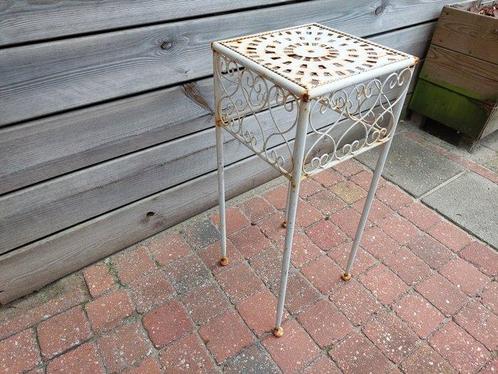 Plantentafel - Smeedijzer - Bijzettafel, Antiek en Kunst, Curiosa en Brocante