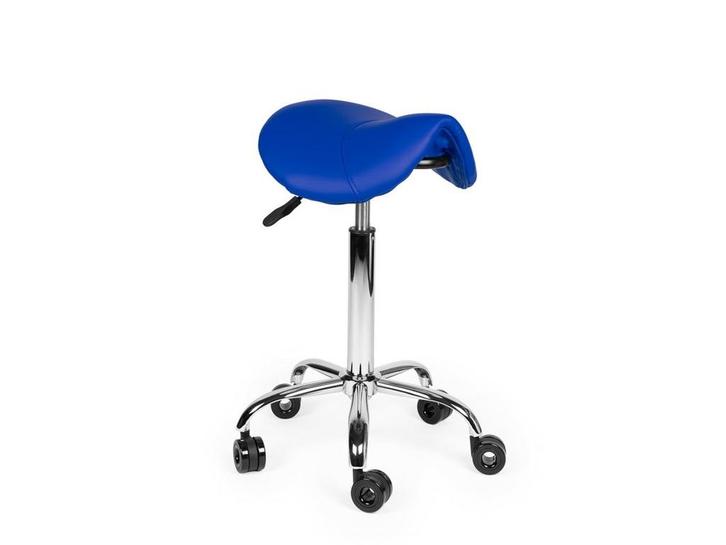 Kapperskruk Blauw - Standaard Zithoogte, Huis en Inrichting, Krukjes, In hoogte verstelbaar, Nieuw, Kunststof