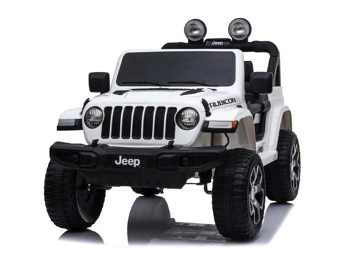 Jeep Wrangler Rubicon, 12 volt elektrische kinderauto, Leder, Kinderen en Baby's, Speelgoed | Buiten | Accuvoertuigen, Nieuw, Ophalen of Verzenden