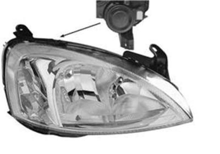 KOPLAMP VOOR OPEL COMBO C 2000-2003 1216139, Auto-onderdelen, Verlichting, Nieuw, Ophalen of Verzenden