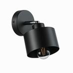 Wandlamp | Metaal | Zwart / Zilver | E27, Ophalen of Verzenden, Nieuw, Metaal, IndustrieelModern