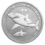Great White Shark (Witte haai) - 1/2 oz 2014, Verzenden, Losse munt, Zilver