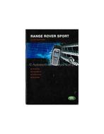 2005 RANGE ROVER SPORT AUTOTELEFOON INSTRUCTIEBOEKJE DUITS