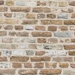 Profhome 388293-GU 3D behang baksteen mat bruin beigegrijs, Huis en Inrichting, Stoffering | Behang, Verzenden