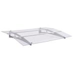 vidaXL Deurluifel 150x90 cm PET zilverkleurig en transparant, Verzenden, Nieuw