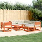 vidaXL 8-delige Loungeset met kussens massief grenenhout, Verzenden, Nieuw, 8 zitplaatsen, Loungeset