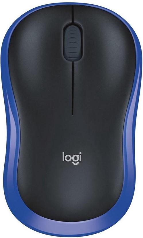 Logitech M185 - Draadloze Muis - Blauw, Computers en Software, Muizen, Verzenden