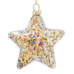 Kerst ornament | 9 x 3.5 x 9.5 cm (Ster, Glas, Binnen), Diversen, Verzenden, Nieuw