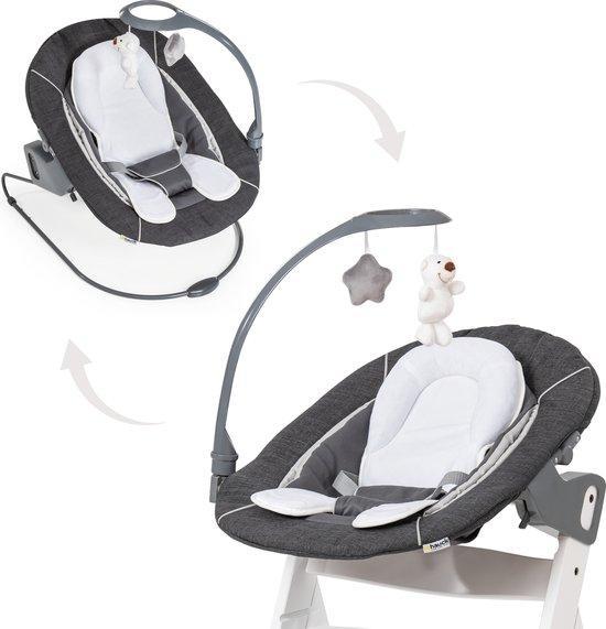Hauck Alpha Bouncer 2 in 1 Deluxe - Wipstoel - Melange Grey, Kinderen en Baby's, Kinderstoelen, Verzenden
