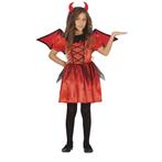 Duivel Halloween Kostuum Meisje Rood, Verzenden, Nieuw