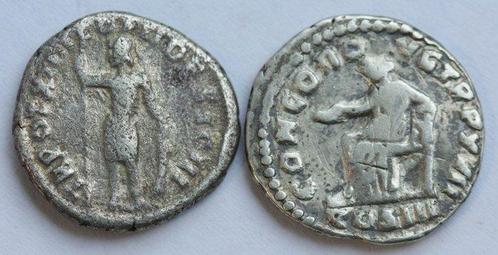 Romeinse Rijk. Marcus Aurelius (AD 161-180). Lot of 2 AR, Postzegels en Munten, Munten | Europa | Niet-Euromunten