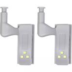 Benson Automatische LED kastverlichting - 2 stuks - Grijs..., Huis en Inrichting, Ophalen of Verzenden, Nieuw