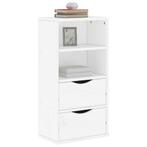 vidaXL Bijzetkast met lades ODDA 40x24x79 cm massief, Verzenden, Nieuw, Grenenhout