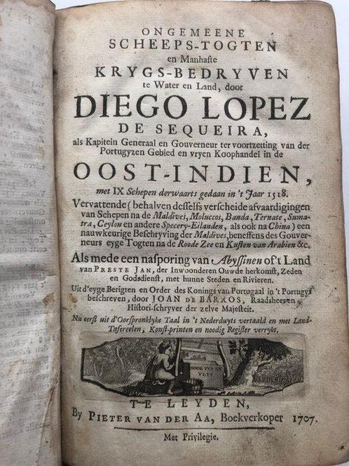 Diego Lopez de Sequeira - Oost en West-Indische Reysen -, Antiek en Kunst, Antiek | Boeken en Bijbels