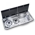 Dometic Kookplaat 2-Pits met Spoelbak Rechts MO9722R, Nieuw