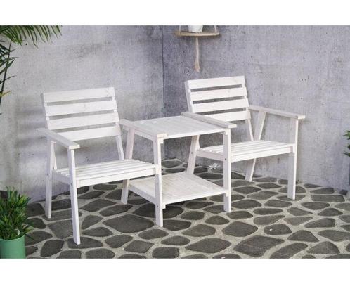Romeo Tete a Tete Whitewash 170cm, Tuin en Terras, Tuinbanken, Nieuw, Ophalen of Verzenden
